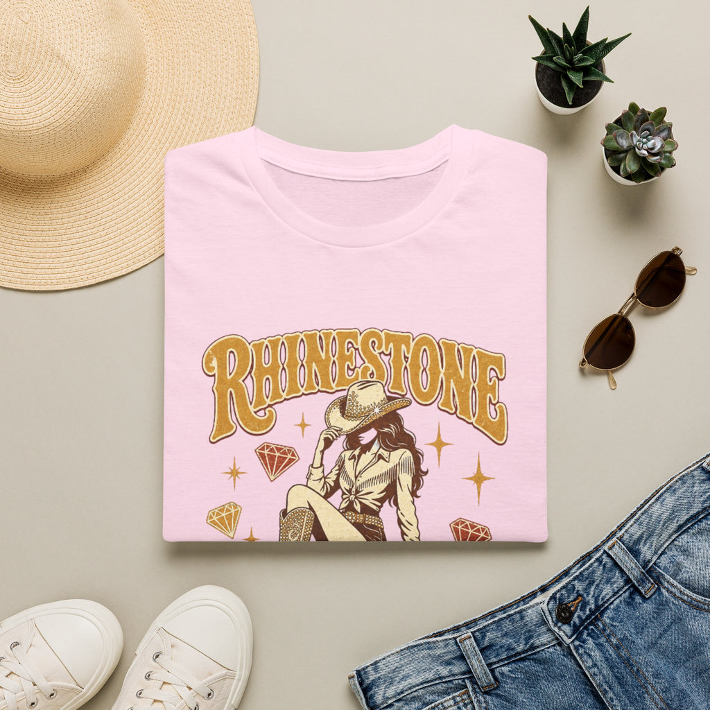 Rhinestone Cowgirl T-Shirt — Vintage Western Sparkle Tee