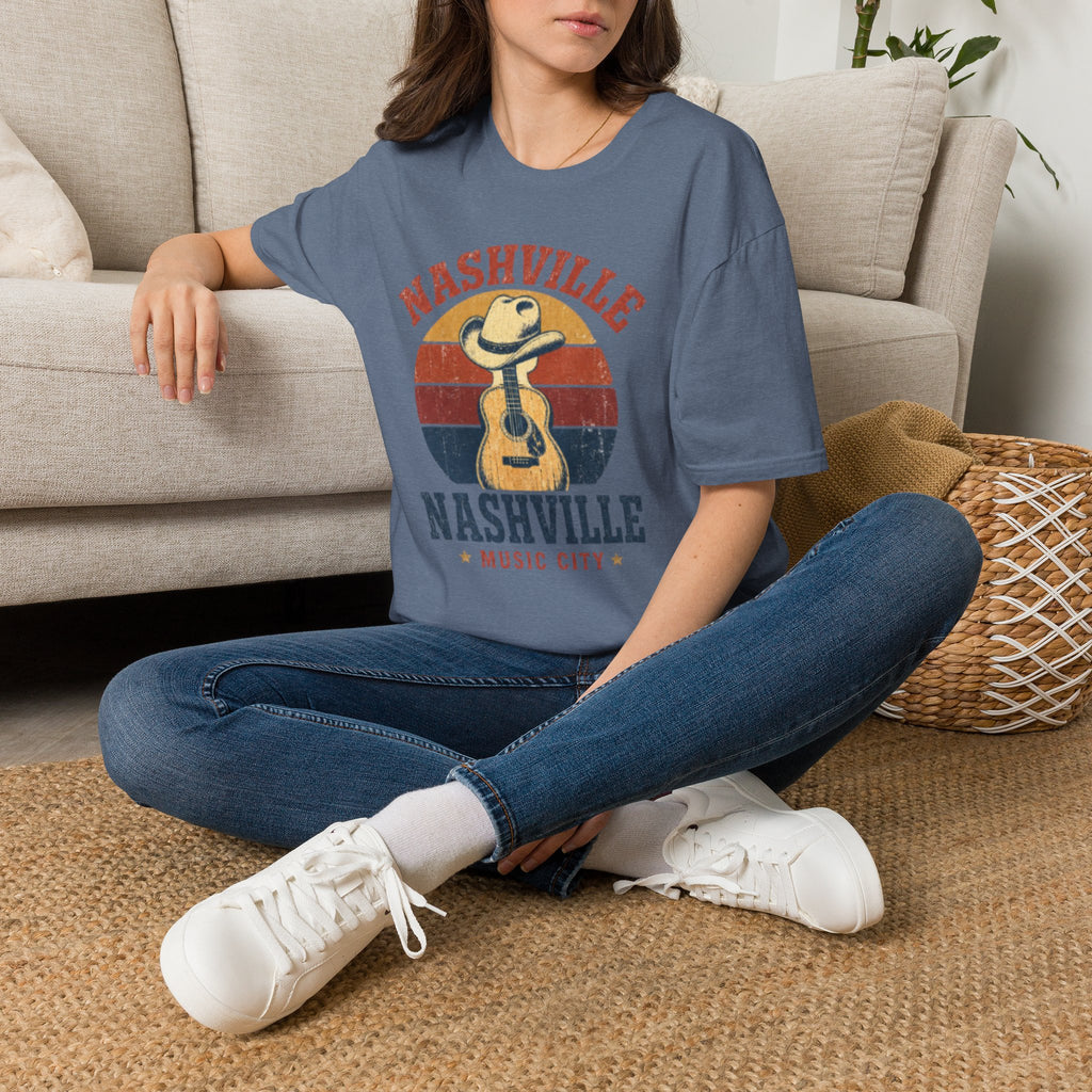 Nashville Music City Guitar Tee