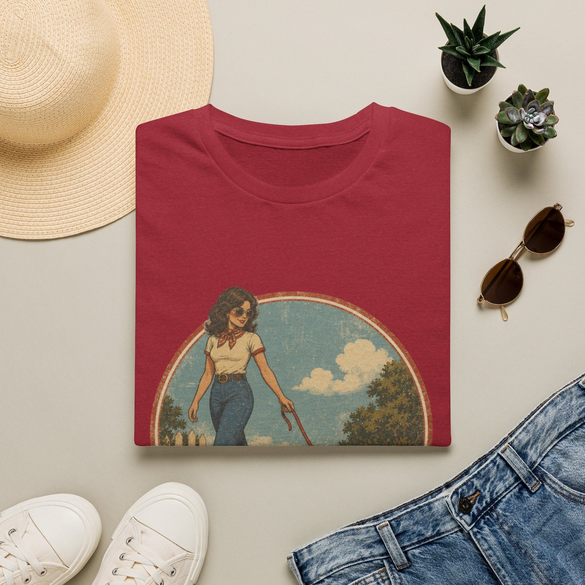 Chicken Mom T-Shirt — Vintage Farmwife Graphic Tee