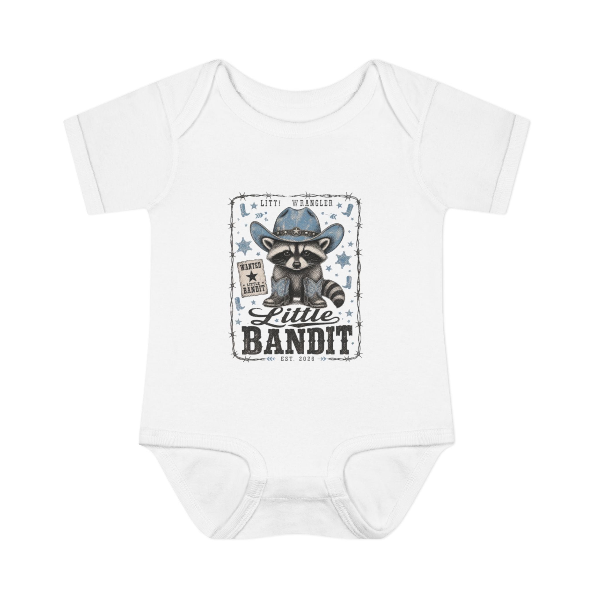 "Little Bandit Baby" Cowboy Infant Onesie