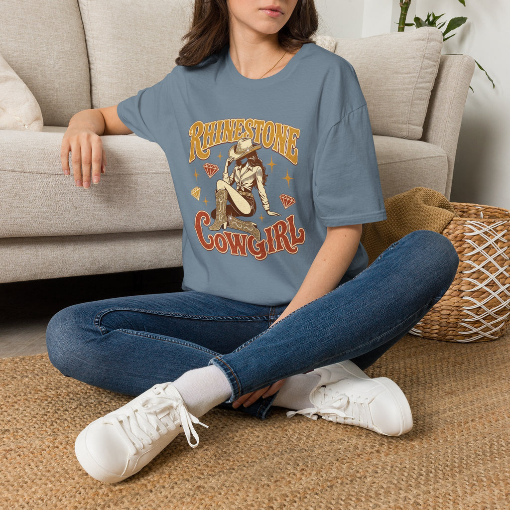 Rhinestone Cowgirl T-Shirt — Vintage Western Sparkle Tee