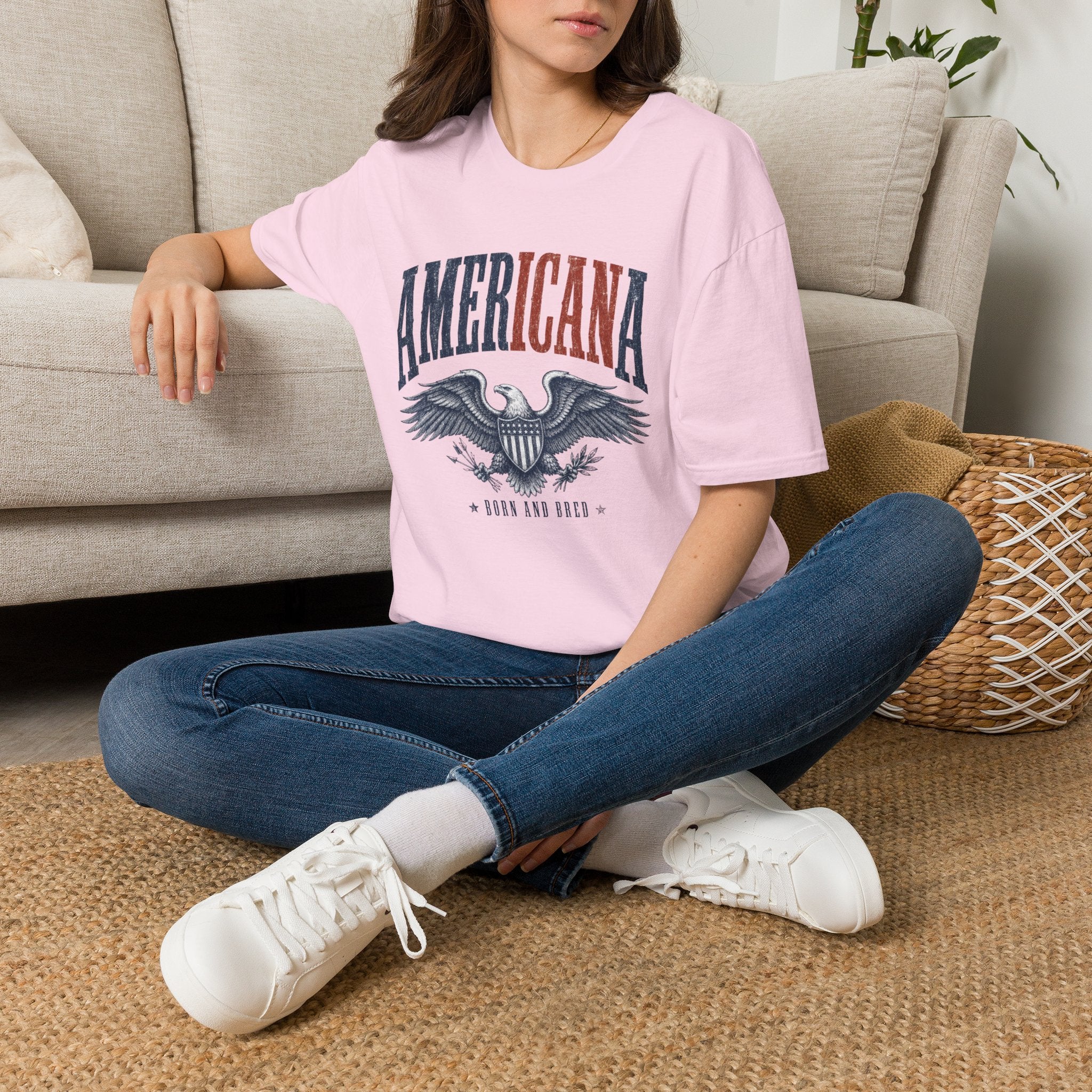 Americana Eagle T-Shirt — Vintage Patriotic Graphic Tee