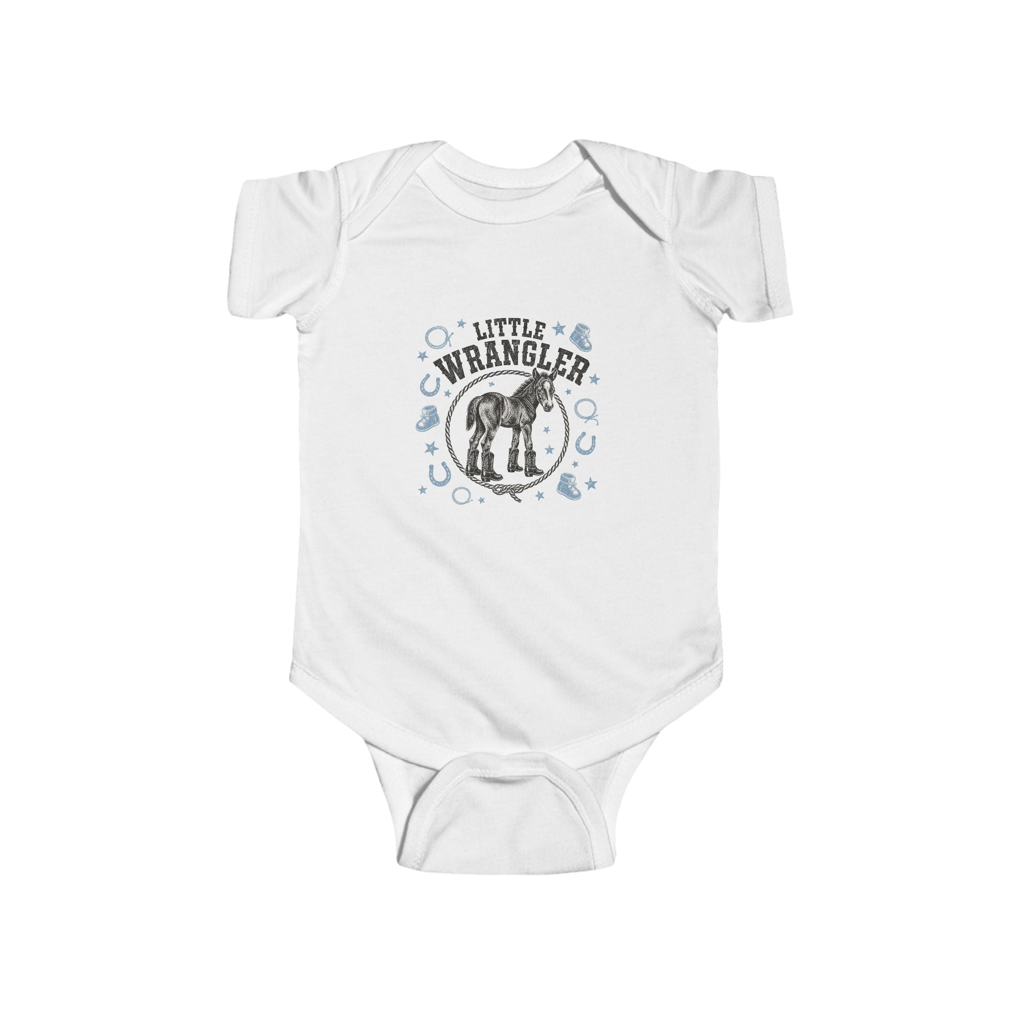 Little Wrangler Infant Bodysuit — Baby Western Cowboy Onesie