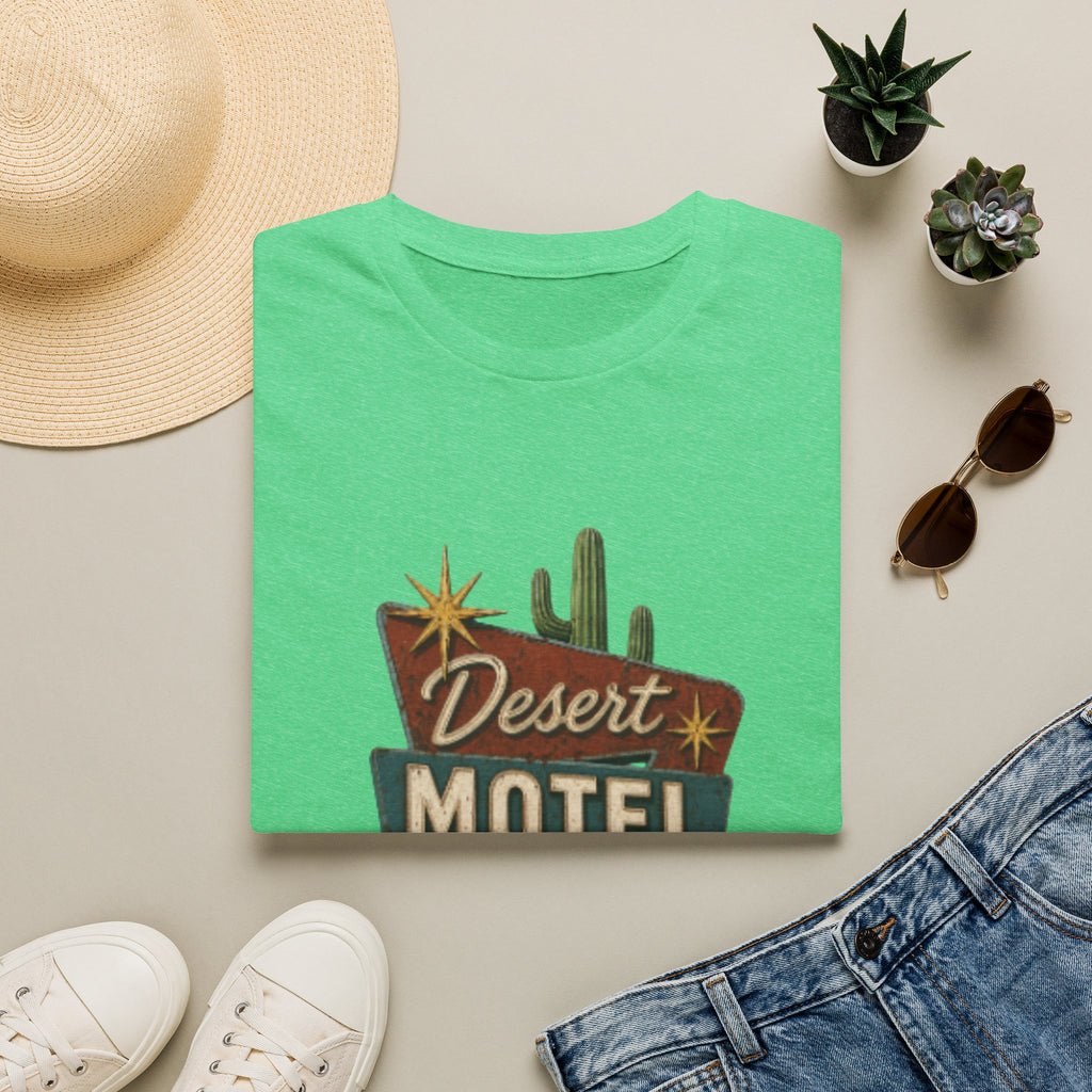 Desert Motel T‑Shirt — Retro Route 66 Desert Sign Tee