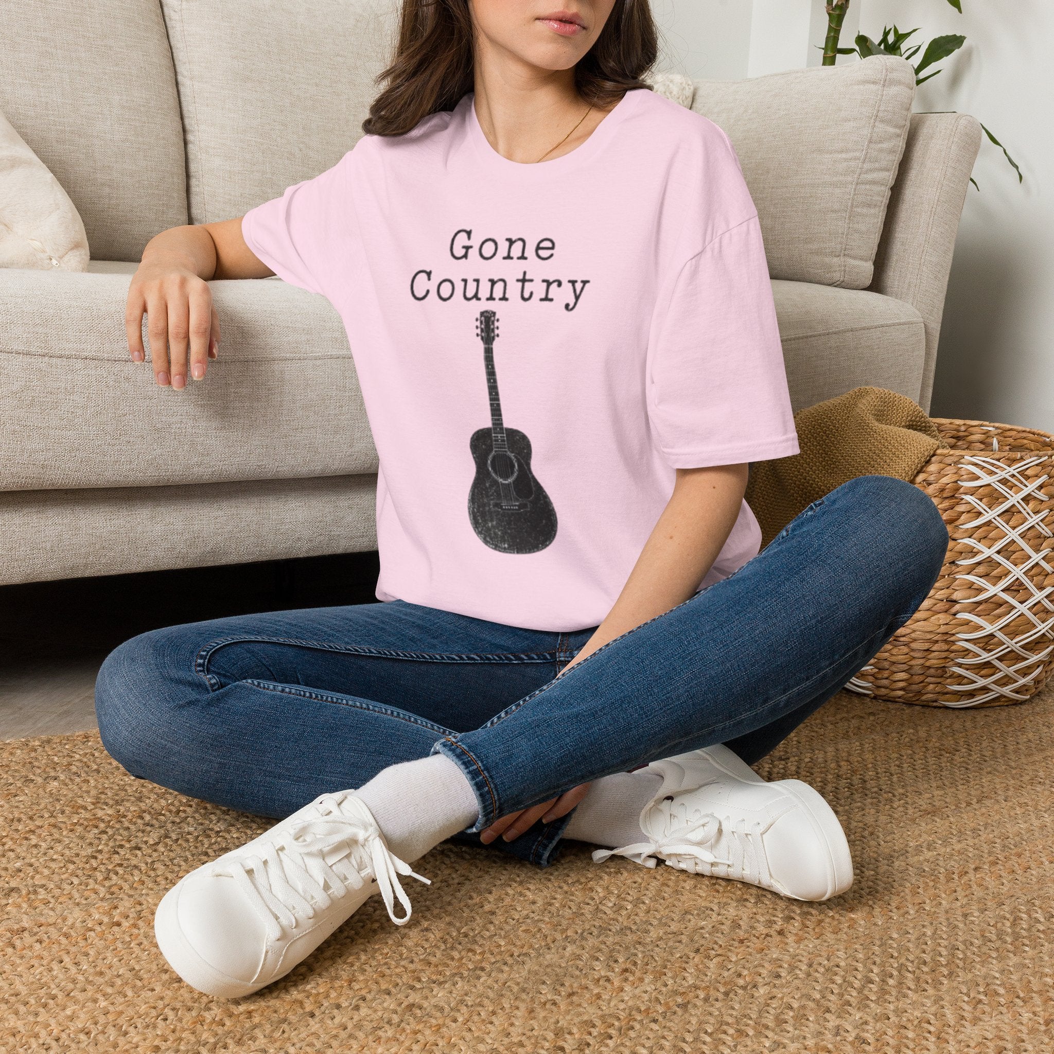 Gone Country T-Shirt — Acoustic Guitar Country Music Tee