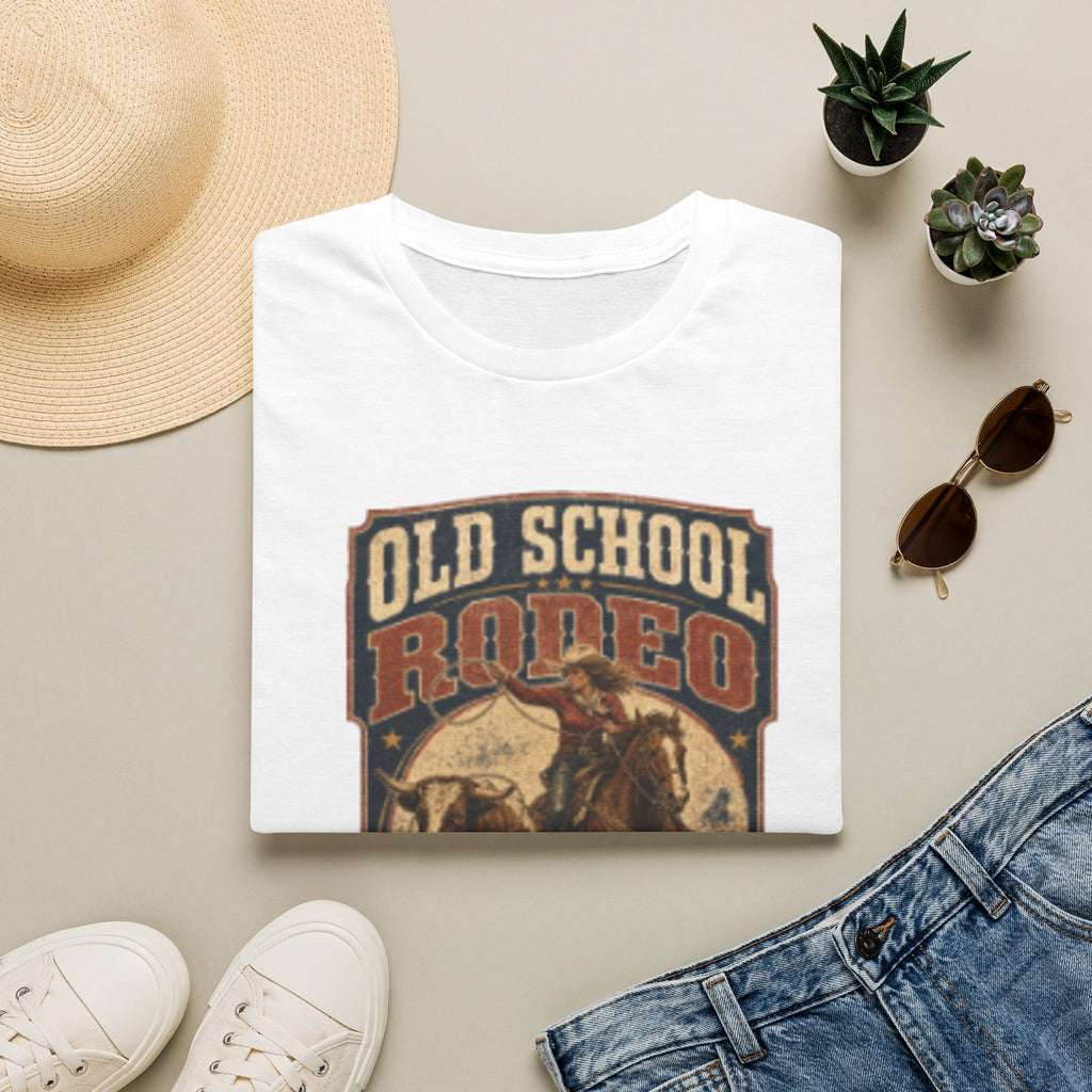 Old School Rodeo T‑Shirt — Vintage Cowboy Bull Riding Graphic