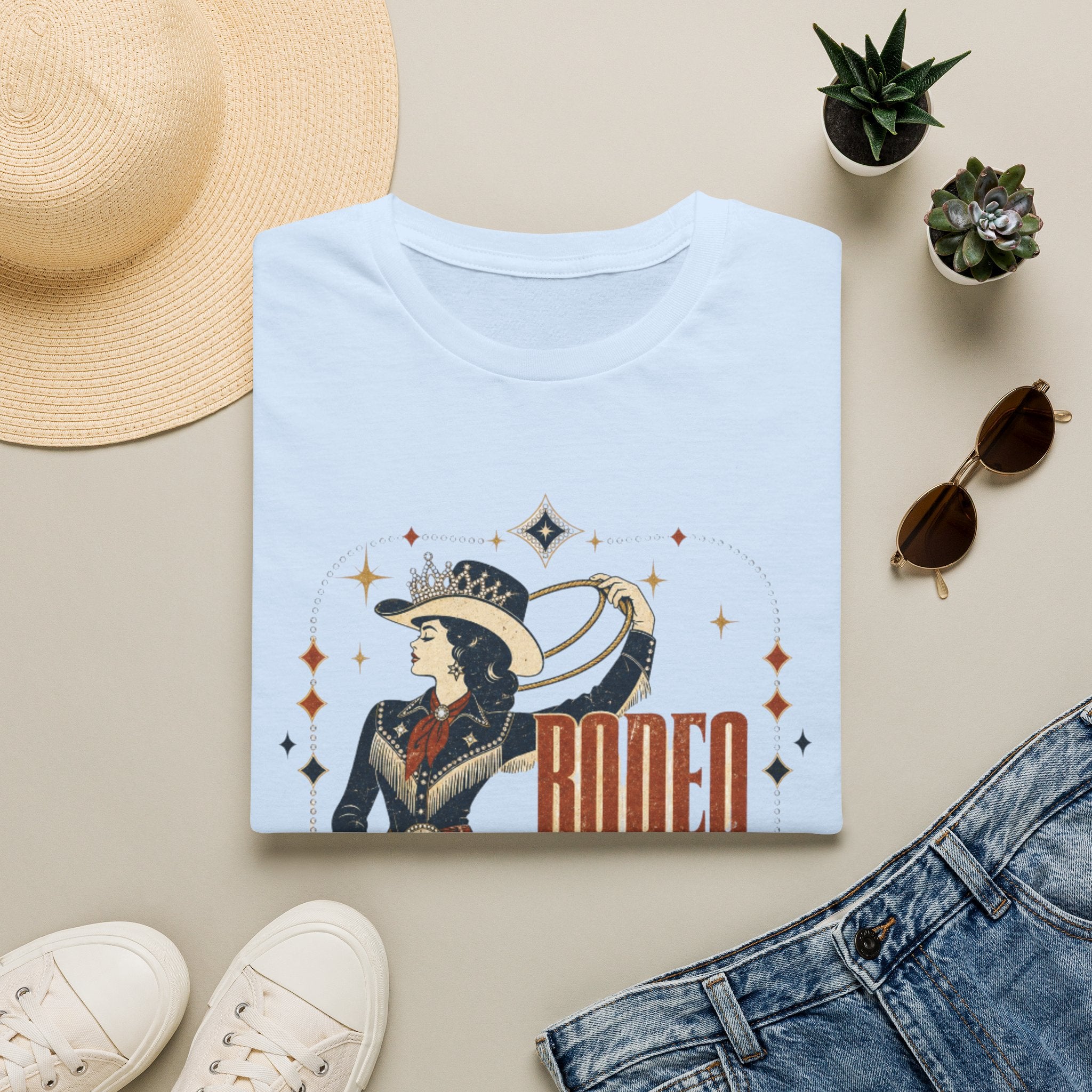 Rodeo Royale T‑Shirt — Vintage Cowgirl Rodeo Graphic Tee