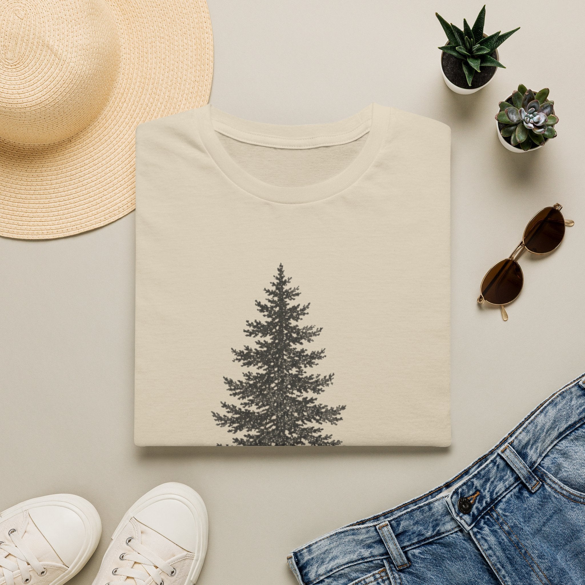 Mountain Life T-Shirt — Minimal Pine Tree Graphic