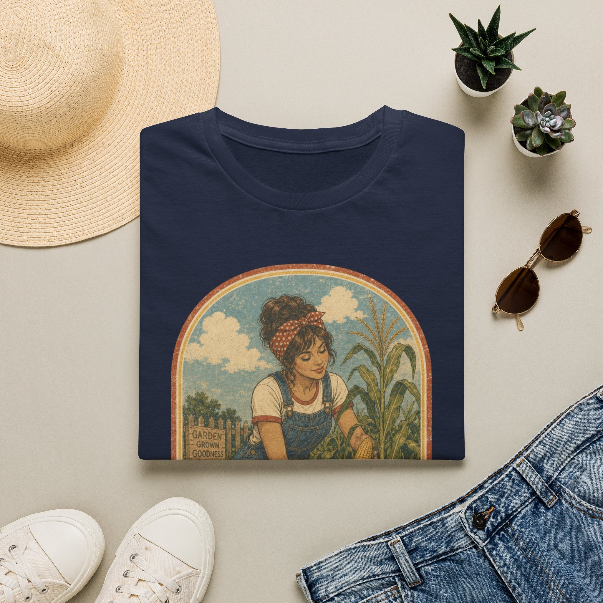 I'm a Little Corny Vintage Crop T-Shirt