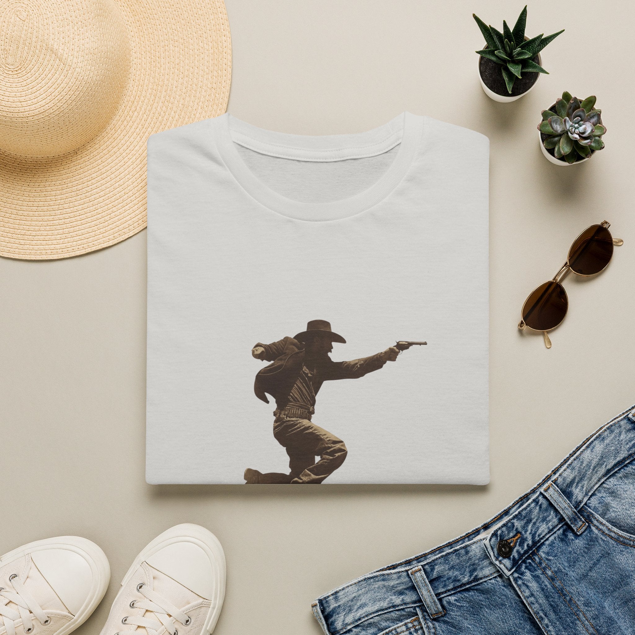 Cowboy Silhouette T-Shirt — Wild West Era Graphic Tee