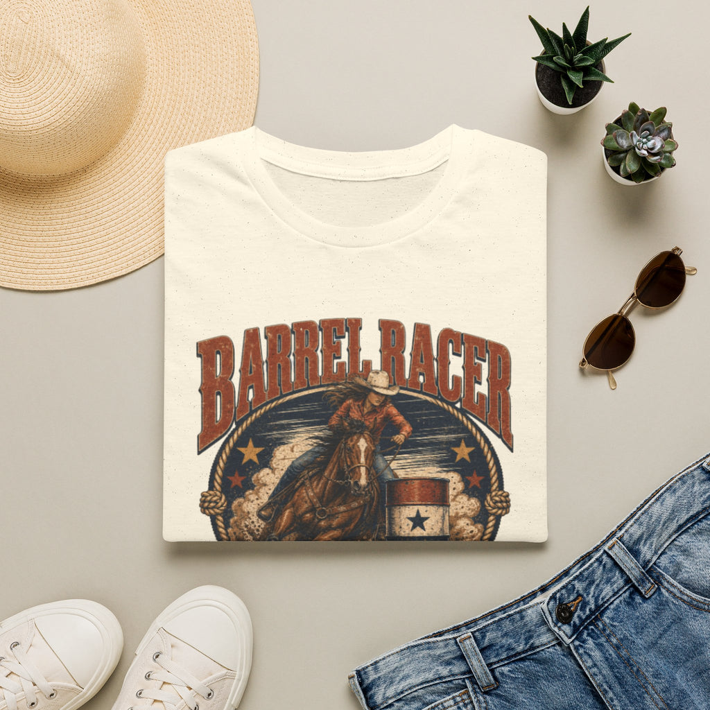 Barrel Racer T-Shirt — Vintage 'Born to Ride' Rodeo Graphic Tee