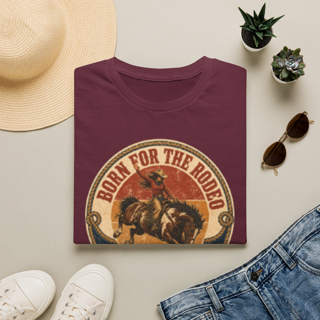 Born for the Rodeo T‑Shirt — Vintage Rodeo Bull Riding Graphic Tee (Est. 2024)