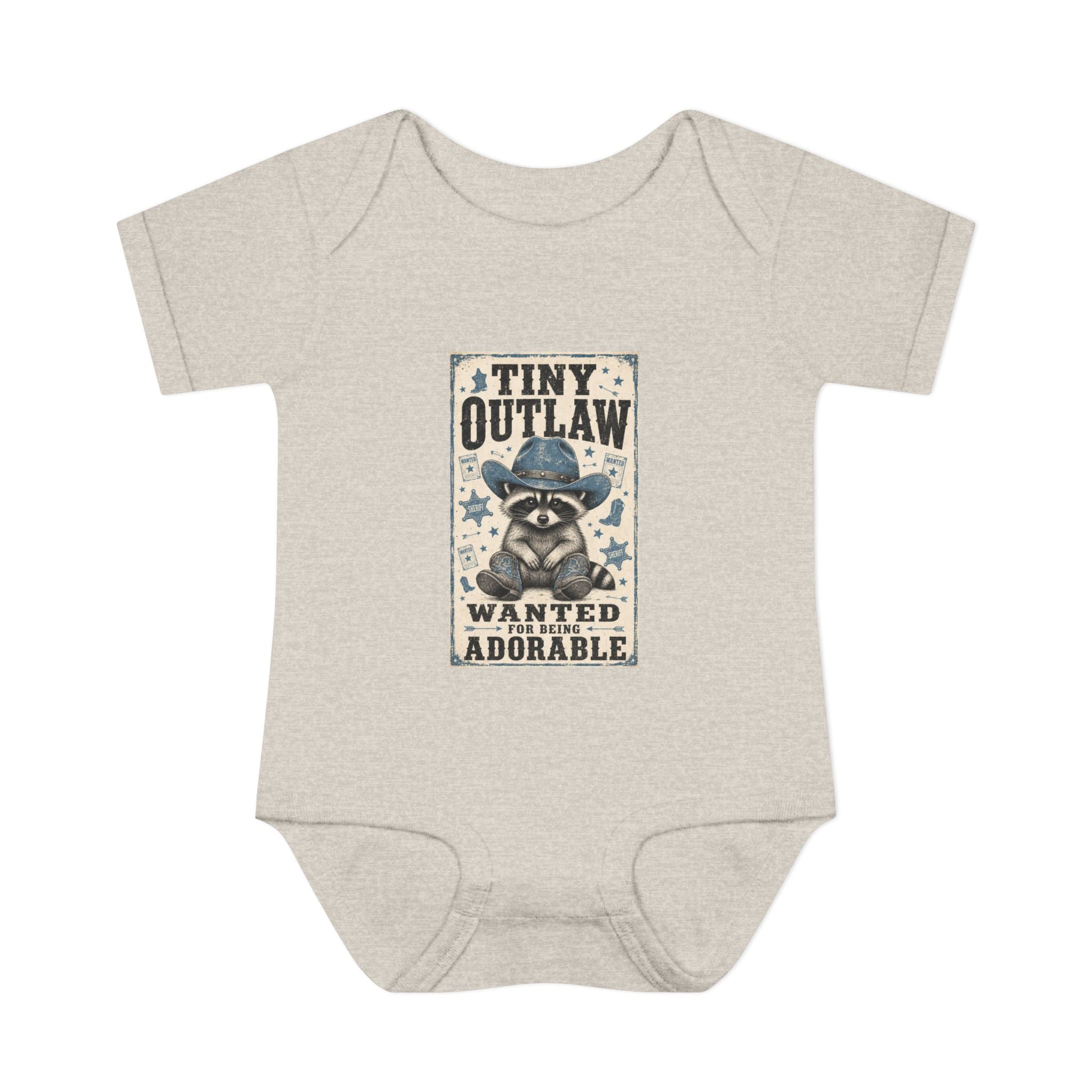 "Little Ranch Hand Born to Work" Western Infant Onesie