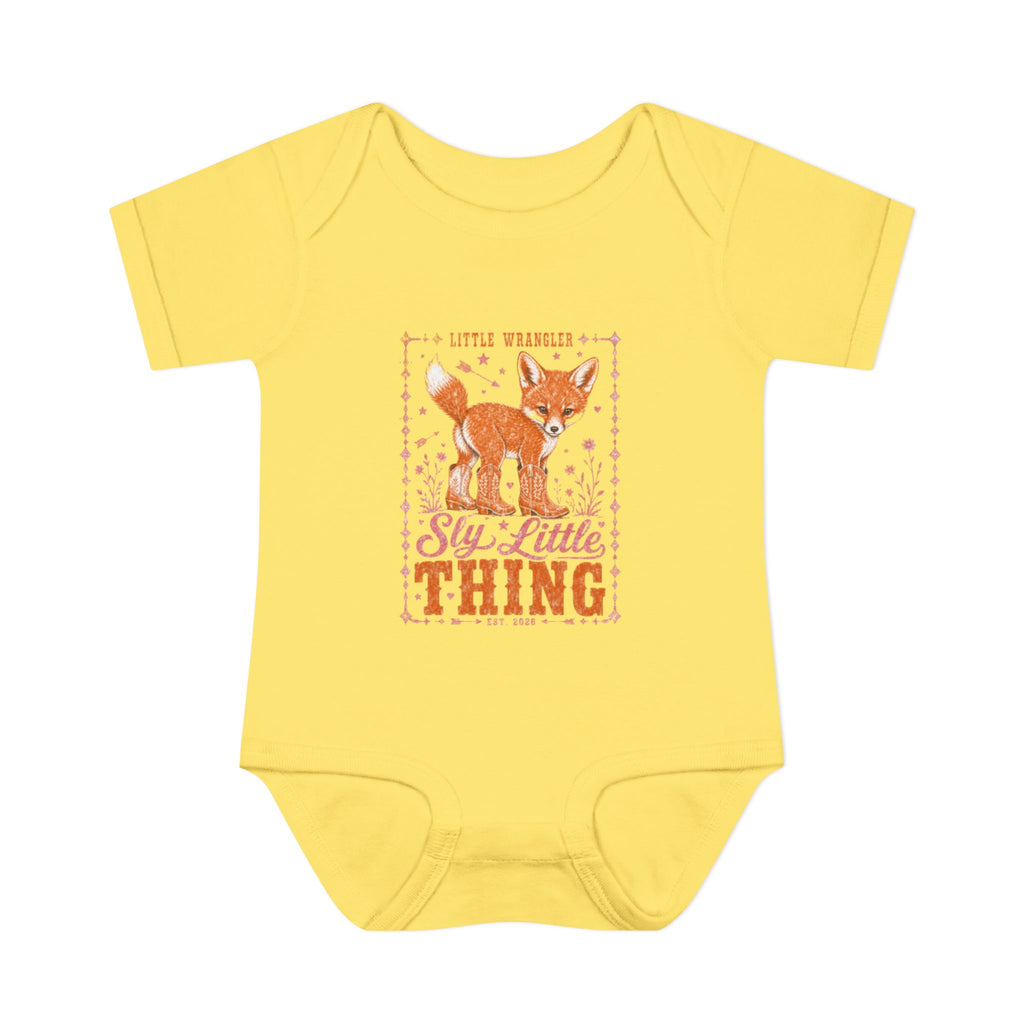 "Sly Little Thing" Baby Fox Infant Onesie