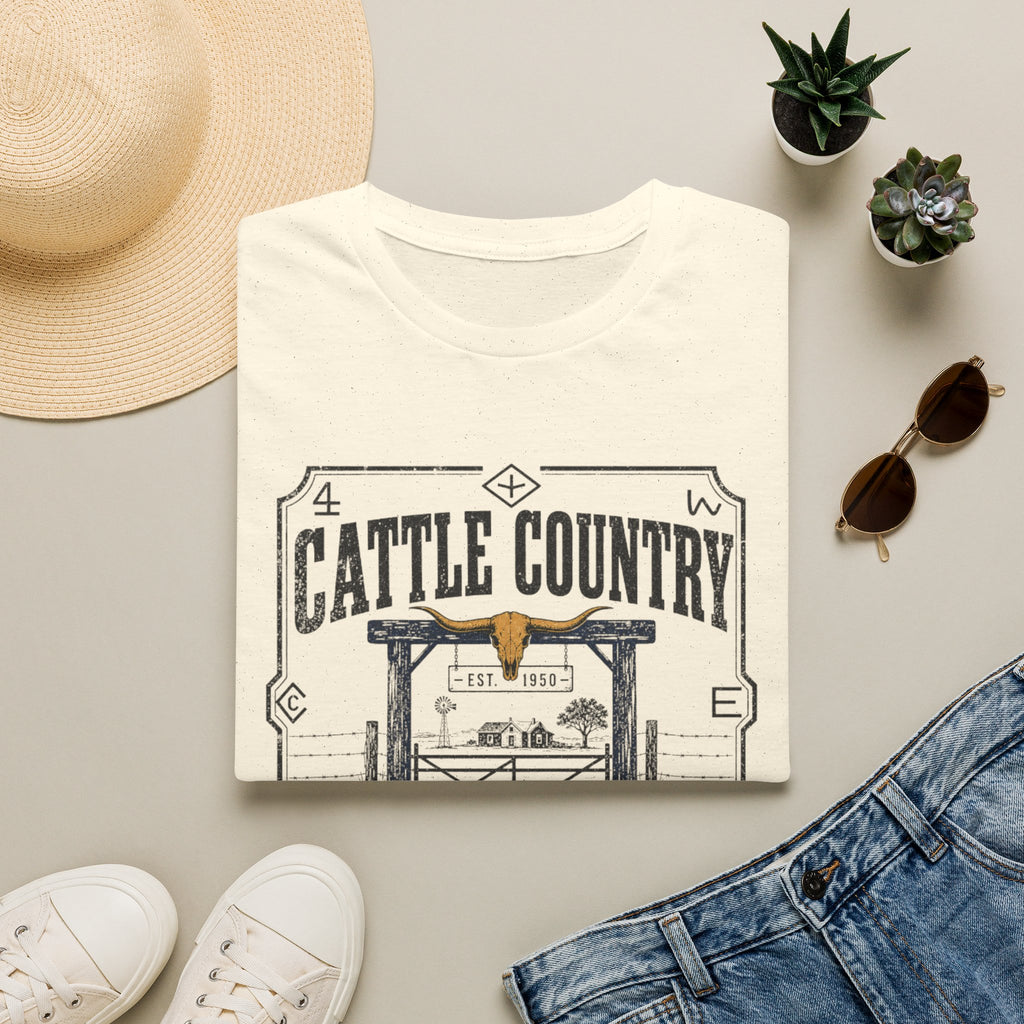 Cattle Country Graphic T-Shirt — 'No Trespassing' Ranch Western Tee