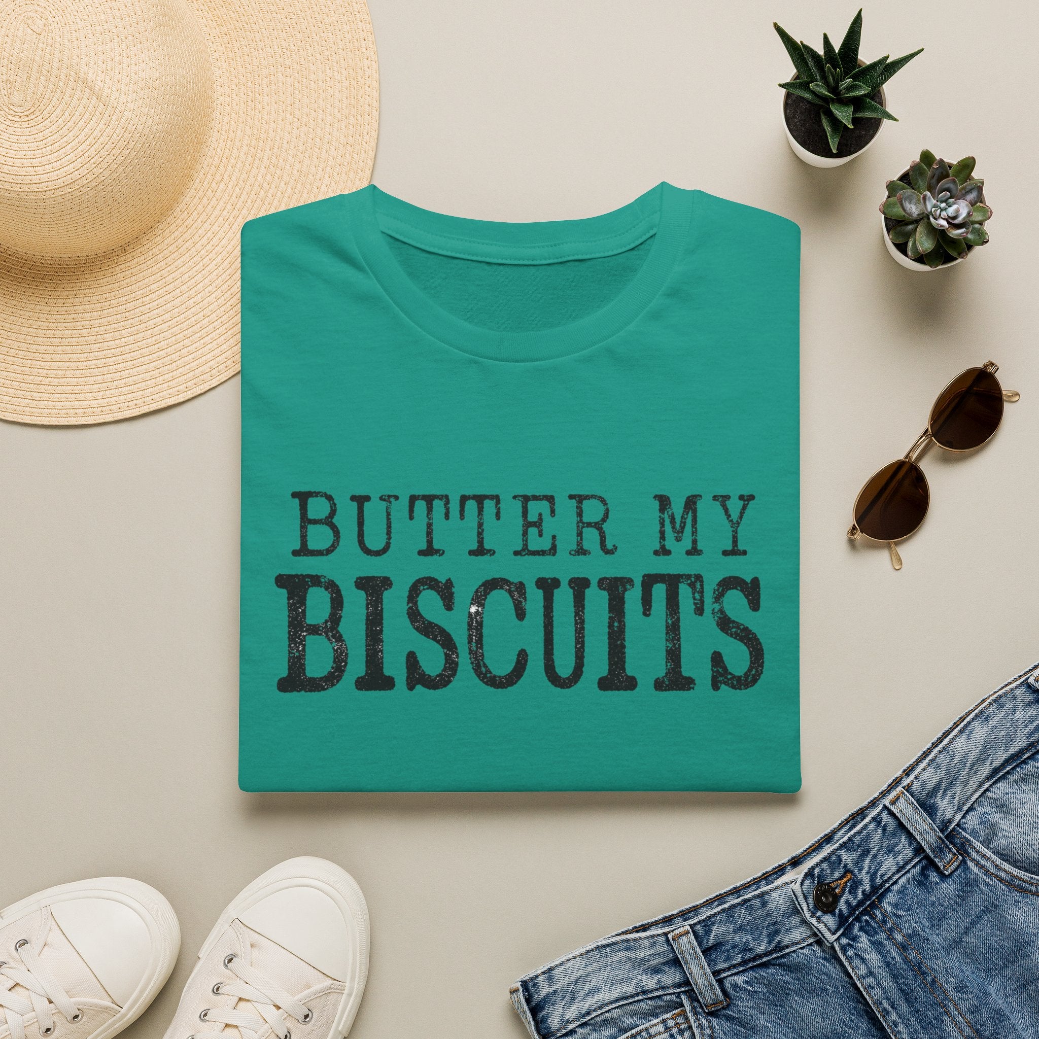 Butter My Biscuits T-Shirt — Southern Comfort Vintage Graphic Tee