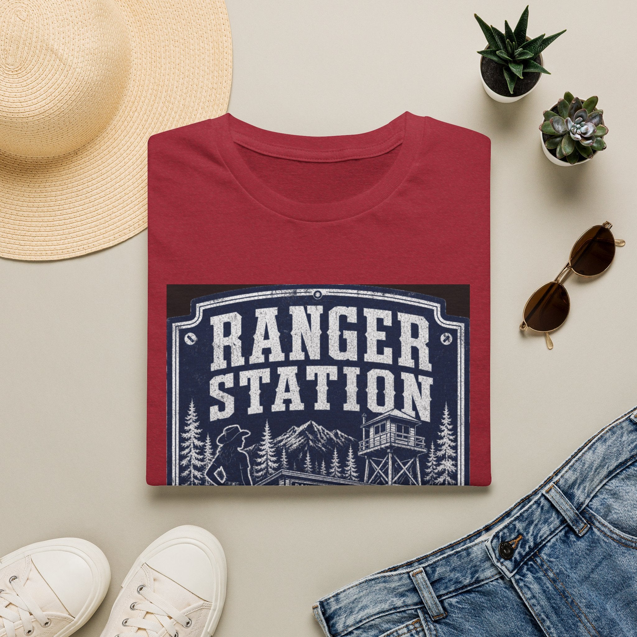 Ranger Station T-Shirt – Vintage National Park Forest Cabin Tee