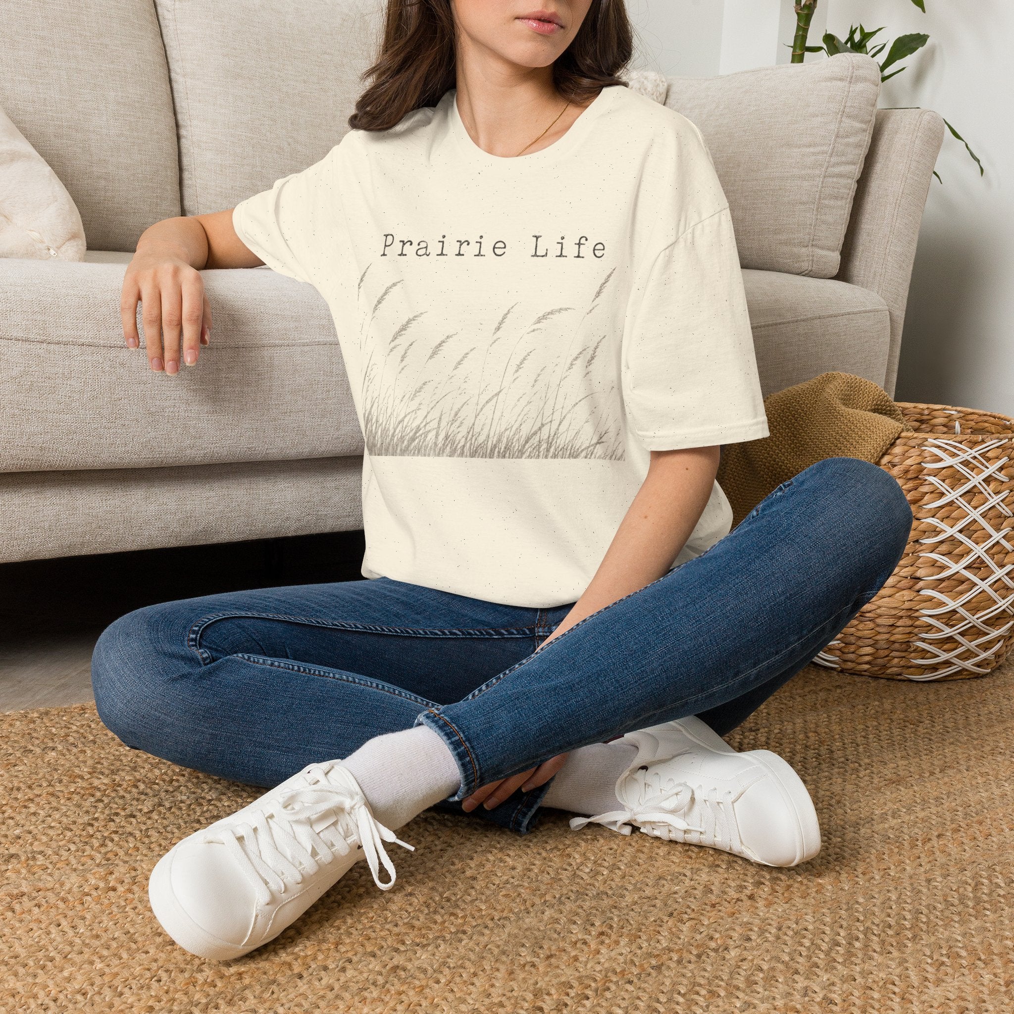 Prairie Life T-Shirt — Minimalist Farmhouse Tee for Country Living