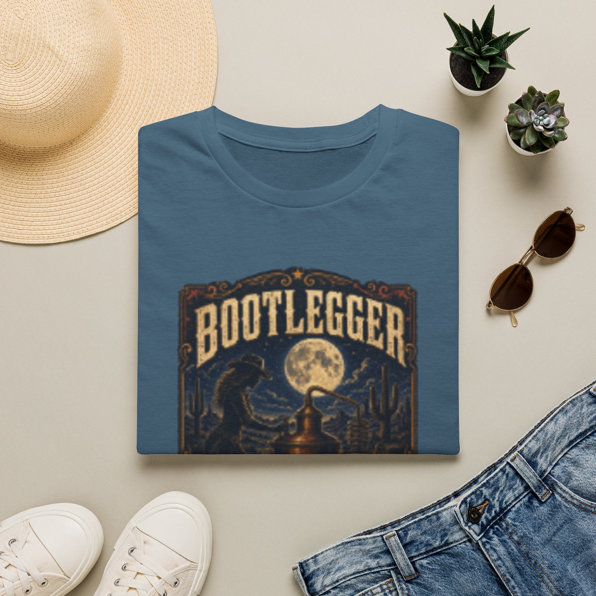 Bootlegger Moonshine T-Shirt — Moonlight Distillery Graphic Tee
