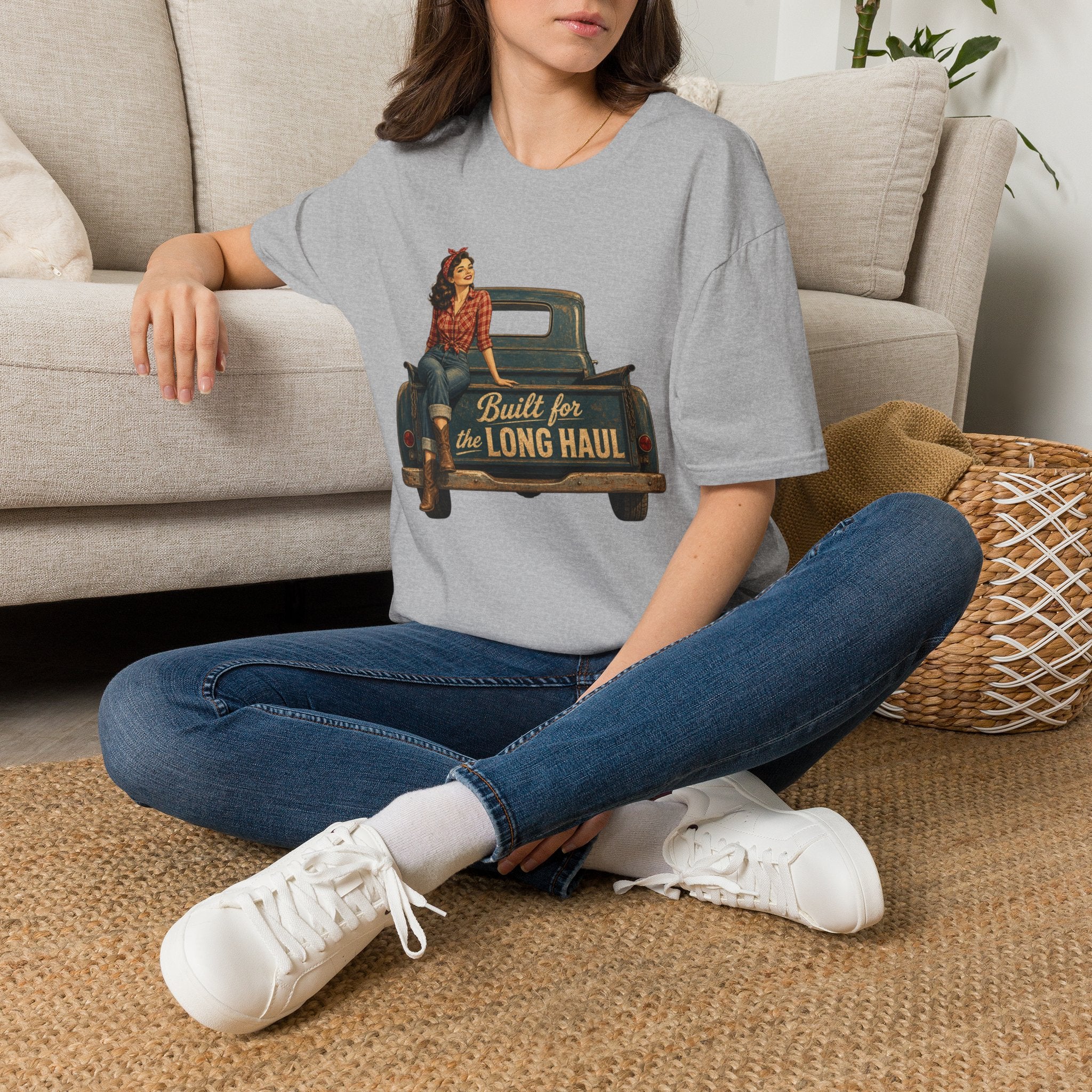 Built for the Long Haul T-Shirt — Vintage Truck & Rosie Roadtrip Tee
