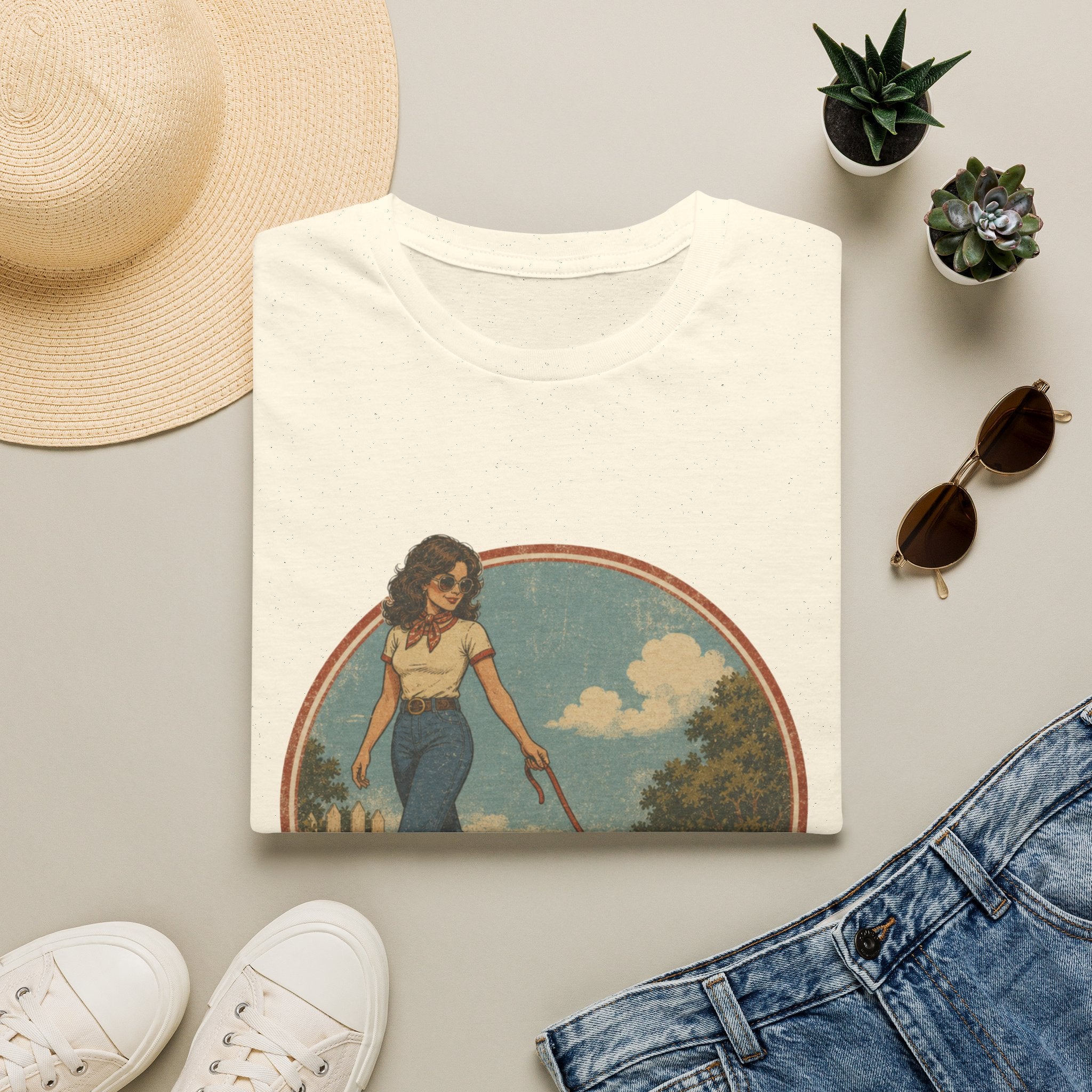 Chicken Mom T-Shirt — Vintage Farmwife Graphic Tee