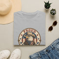 Proud American Cowgirl T-Shirt — Vintage Eagle & Flag Graphic