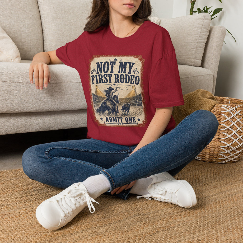 Not My First Rodeo T-Shirt — Vintage Western Rodeo Tee