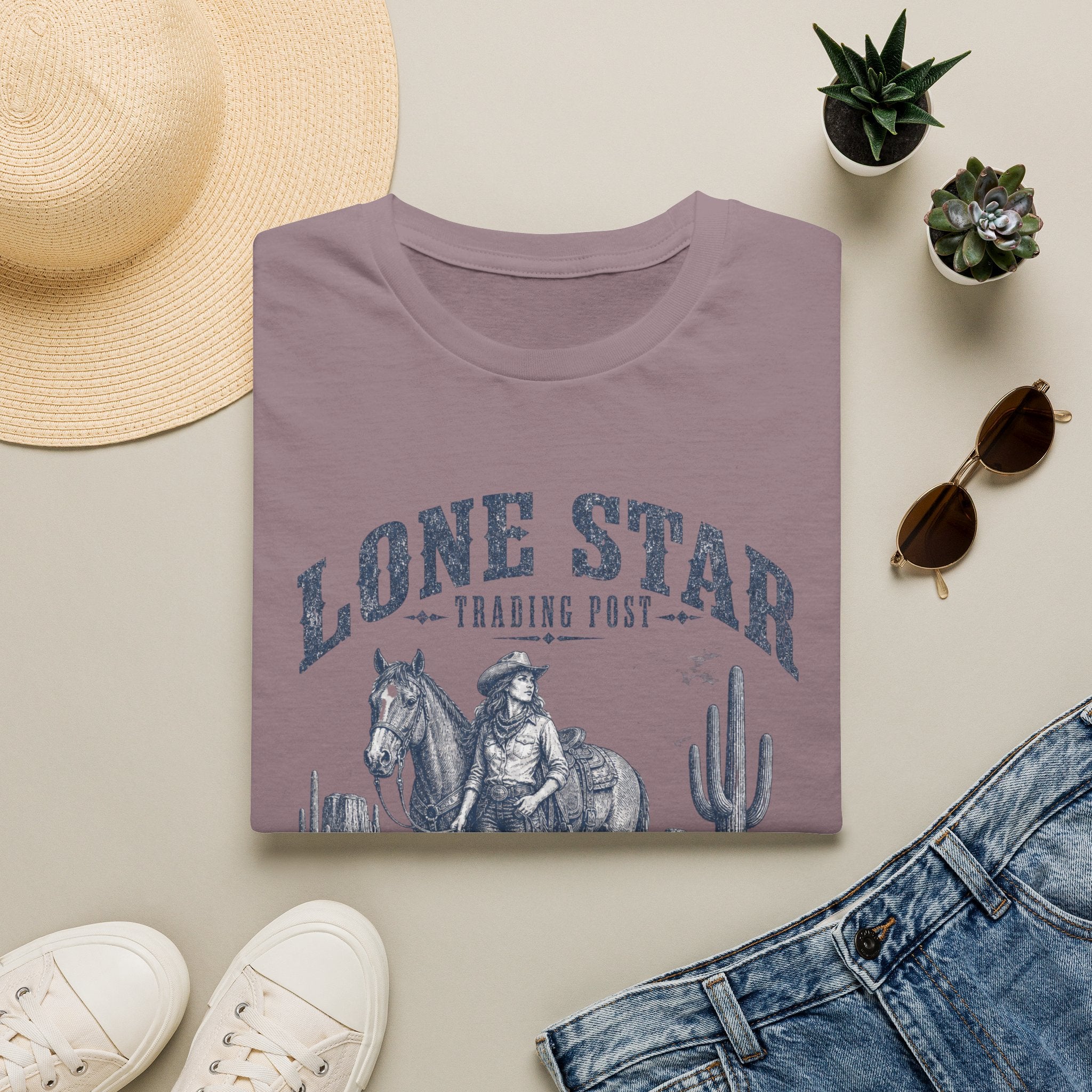 Lone Star Trading Post T-Shirt — Austin Texas Cowboy Graphic Tee