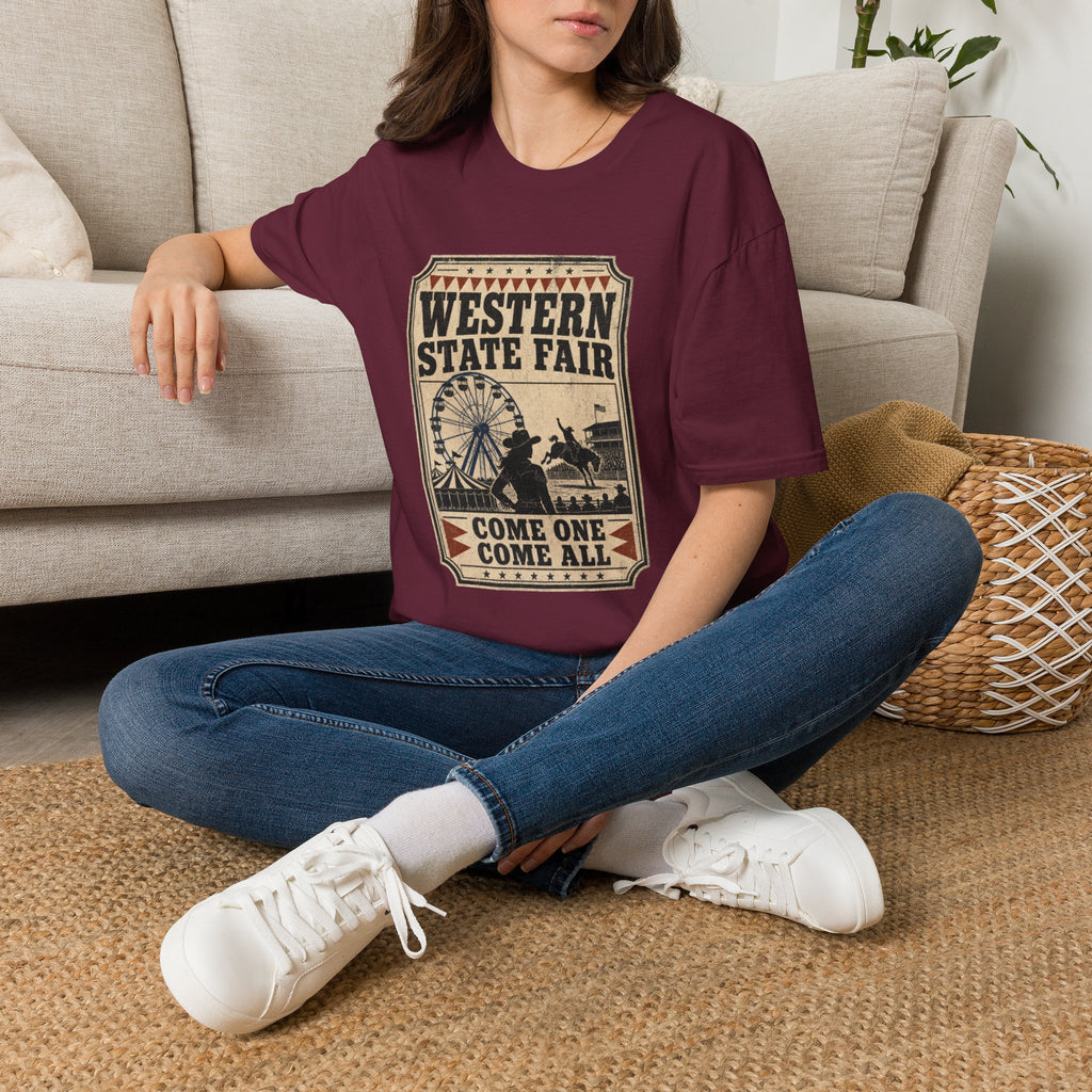 Western State Fair T-Shirt — 'Come One Come All' Vintage Carnival Tee