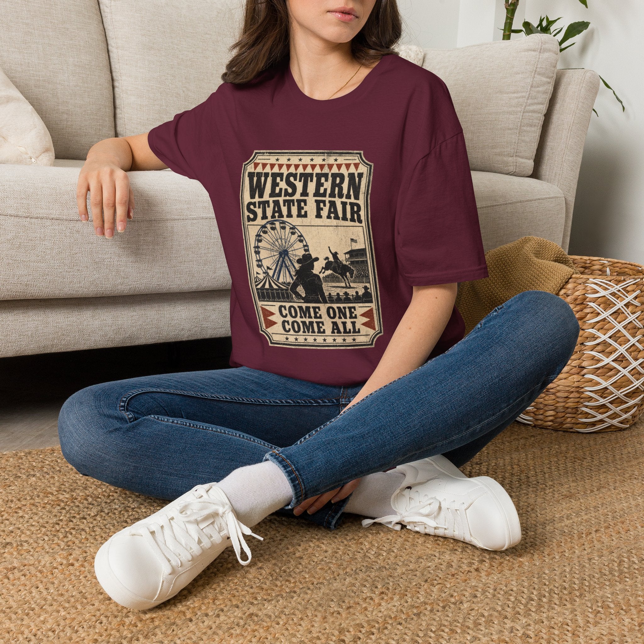 Western State Fair T-Shirt — 'Come One Come All' Vintage Carnival Tee