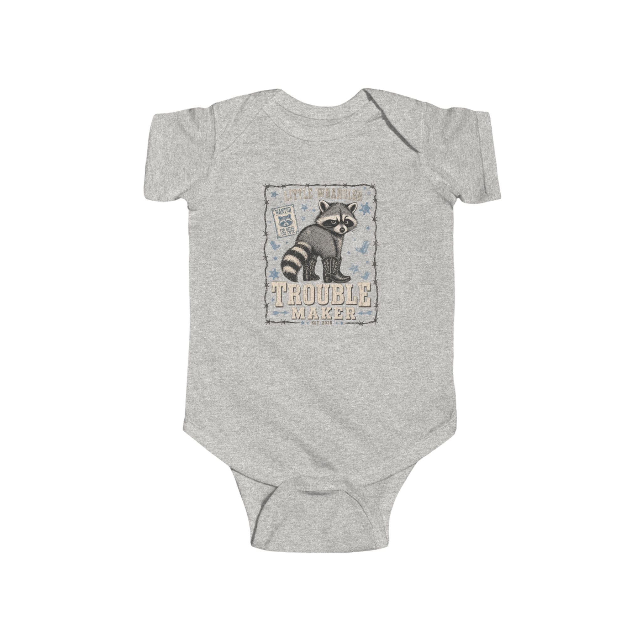 "Little Bandit" Racoon Infant Onesie