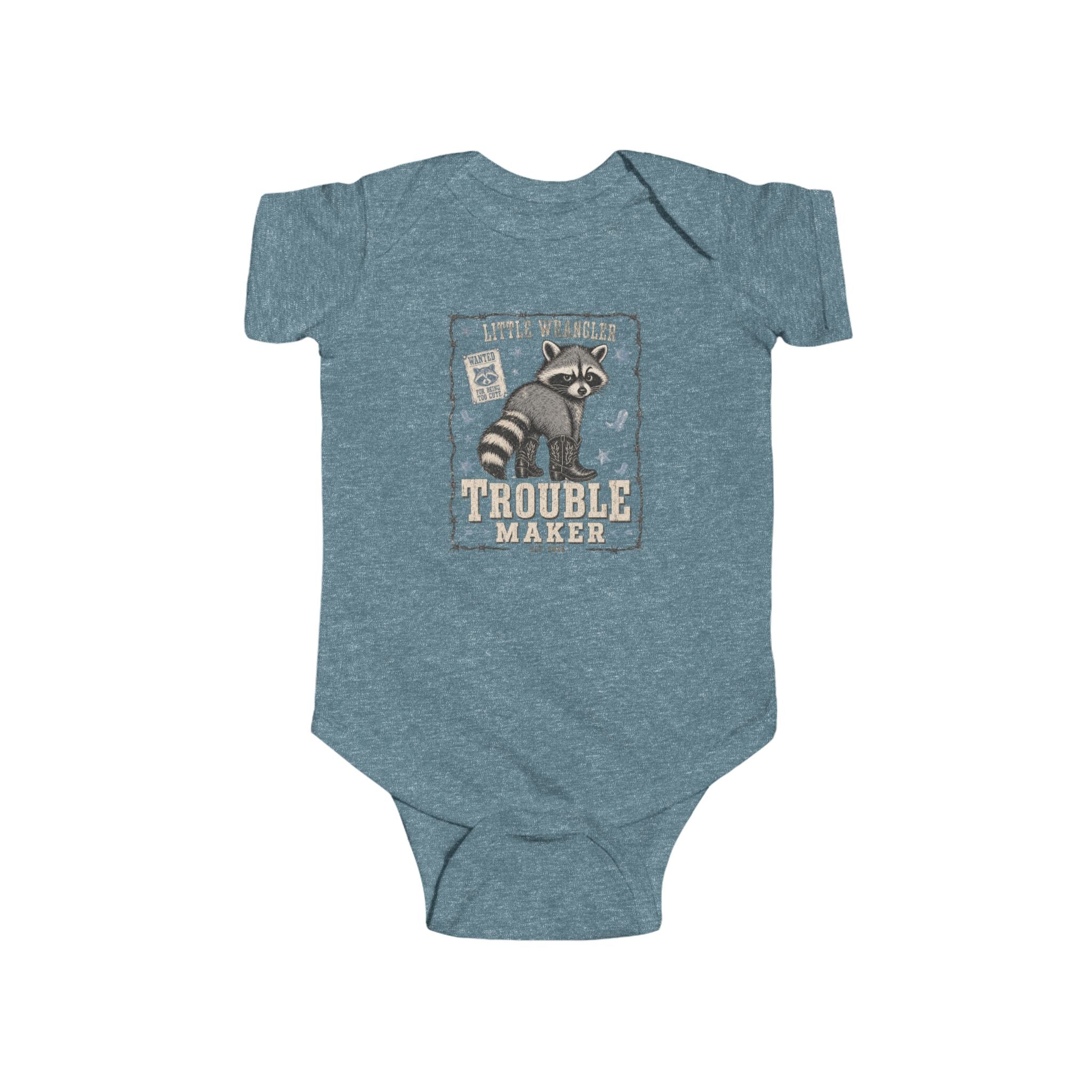 "Little Bandit" Racoon Infant Onesie
