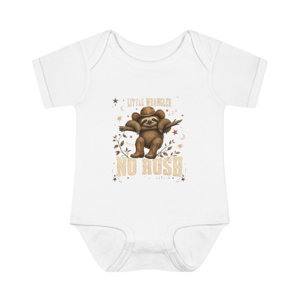 "Little Rumbler No Rush" Sloth Infant Onesie