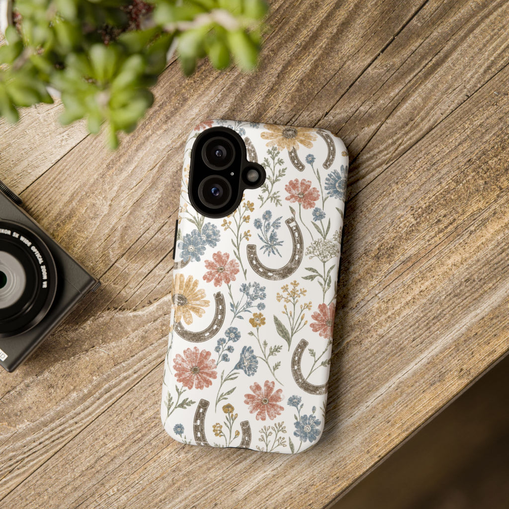 "Floral Horseshoe" Phone Case