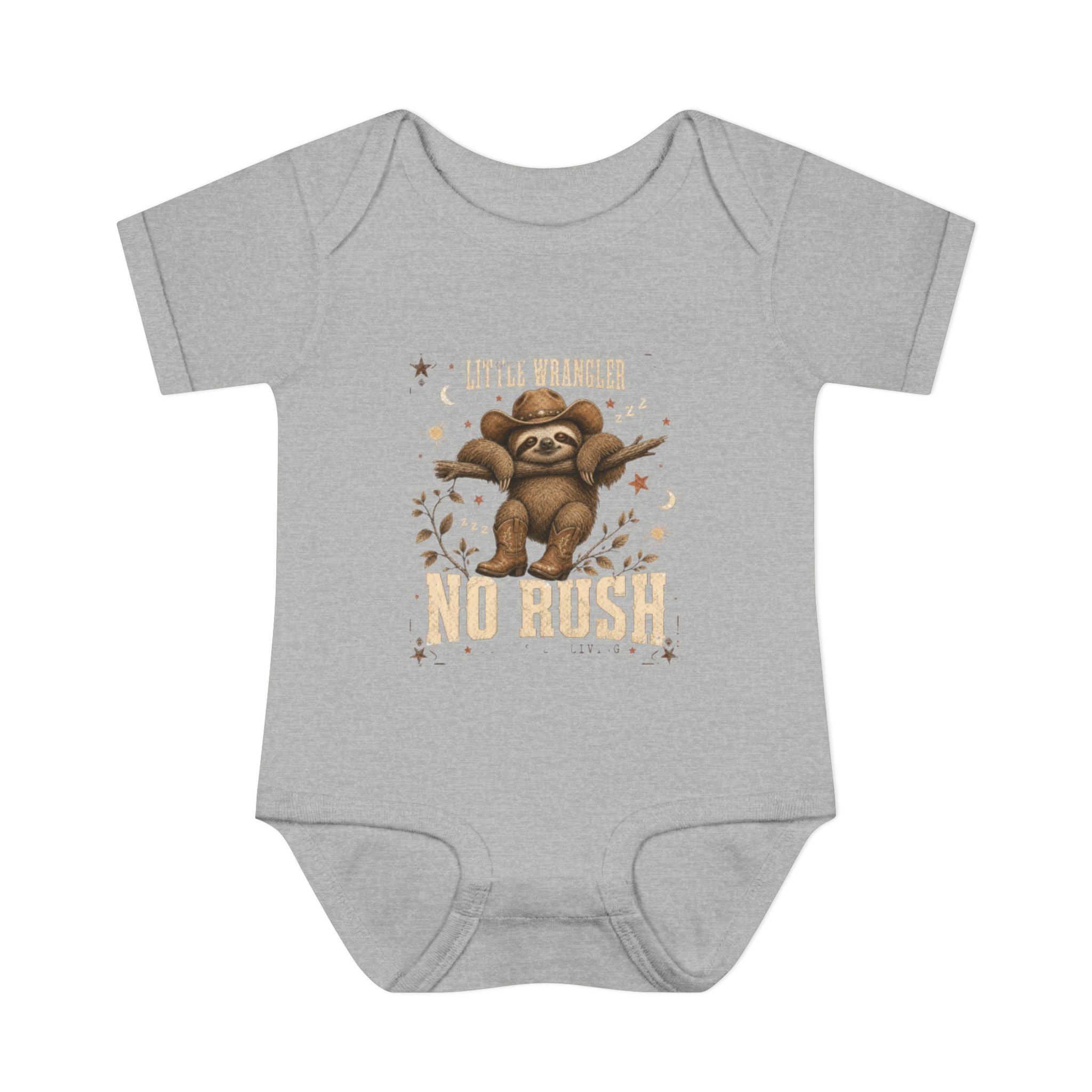 "Little Rumbler No Rush" Sloth Infant Onesie
