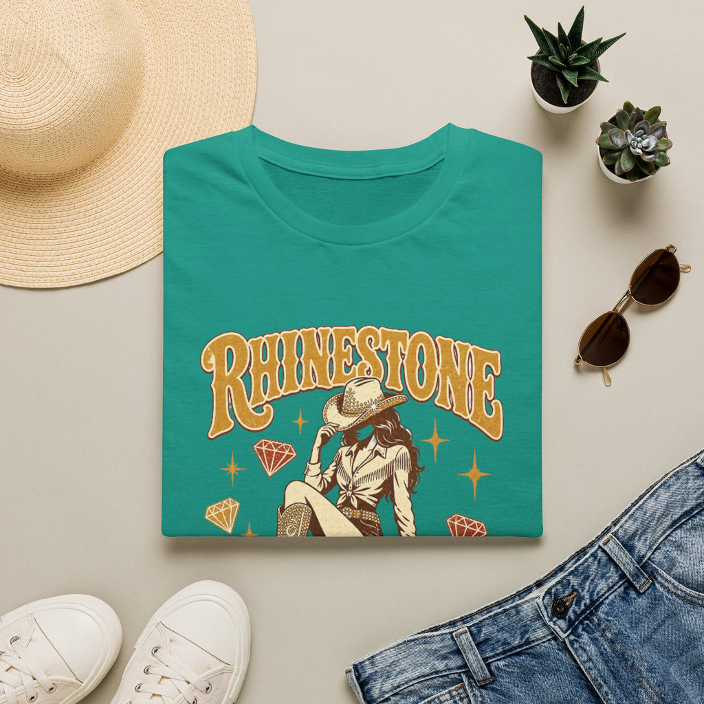 Rhinestone Cowgirl T-Shirt — Vintage Western Sparkle Tee