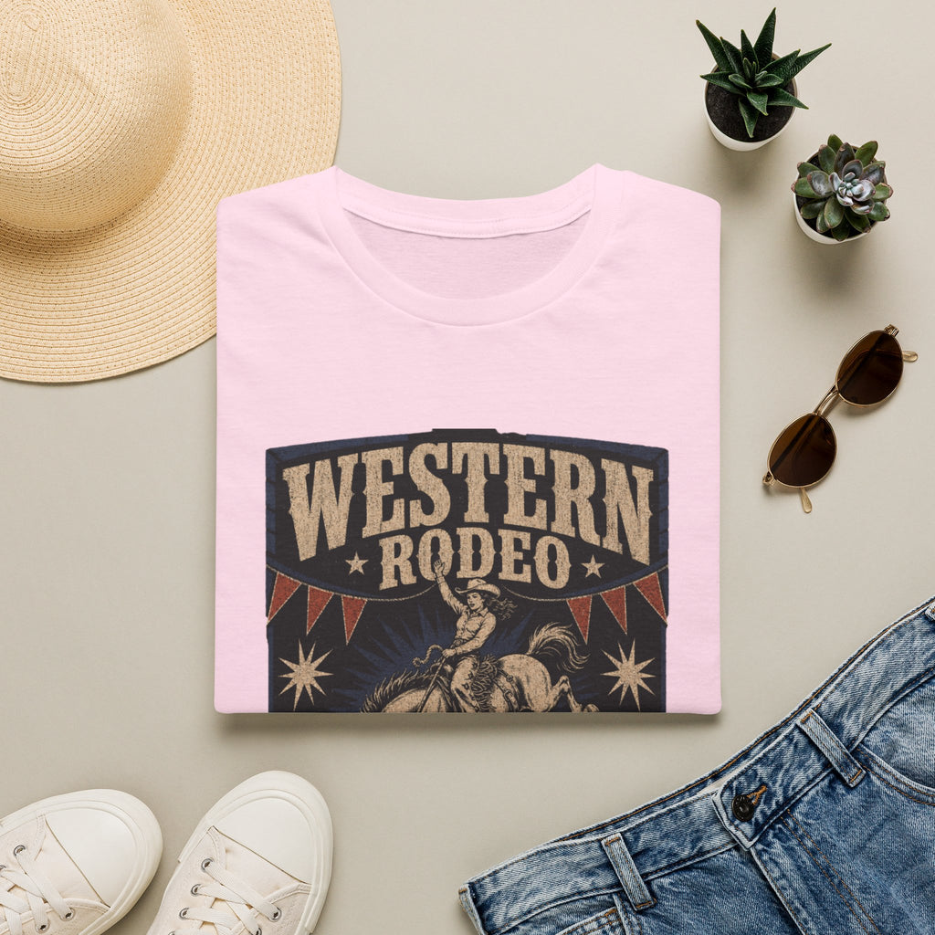 Western Rodeo T-Shirt — Cowboys & Cowgirls Welcome Vintage Graphic