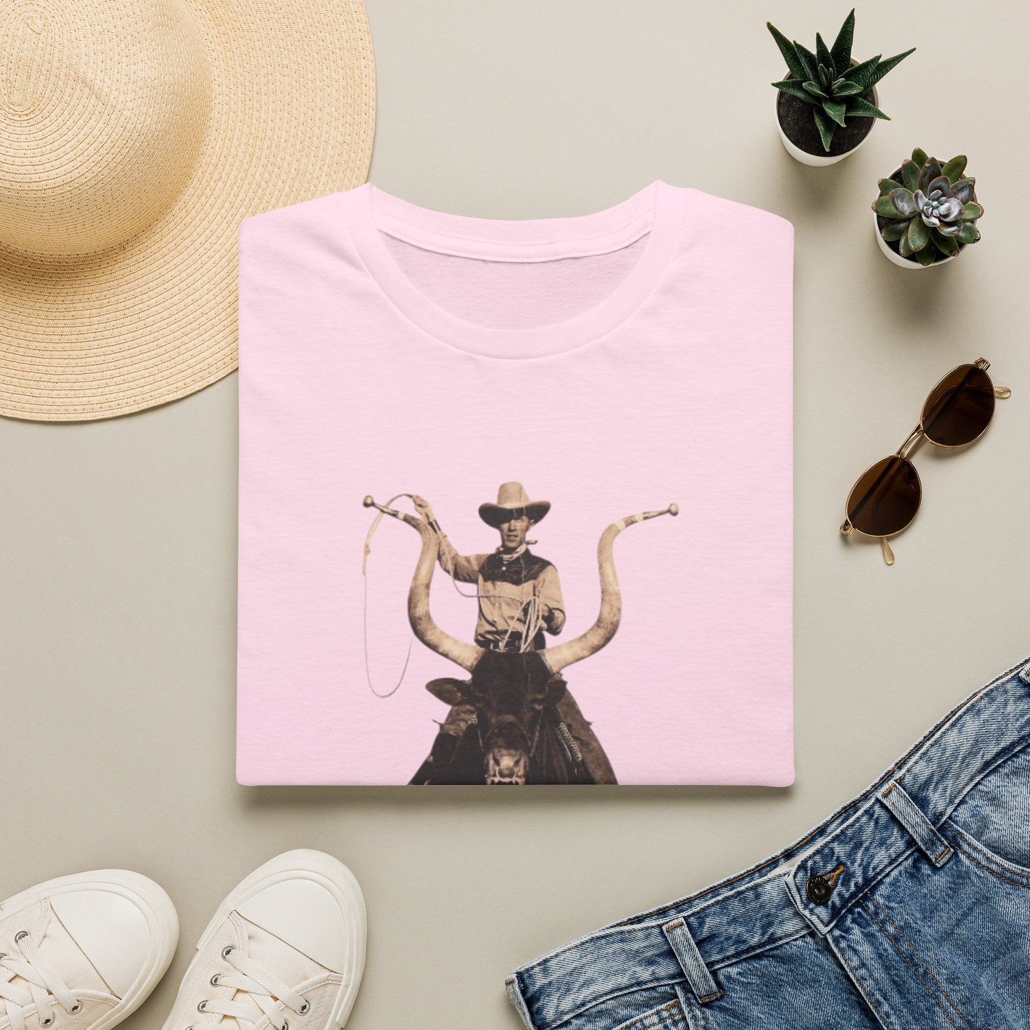Cowboy Bull Rider T‑Shirt — Vintage Western Rodeo Graphic