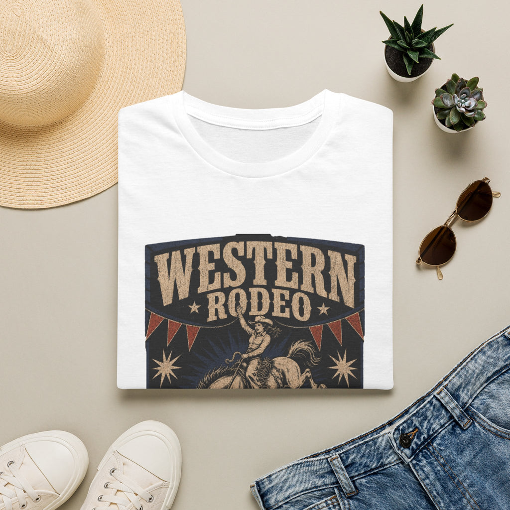 Western Rodeo T-Shirt — Cowboys & Cowgirls Welcome Vintage Graphic