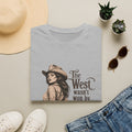T‑Shirt — “The West Wasn’t Won by Women Who Asked Permission” Vintage Cowgirl Graphic
