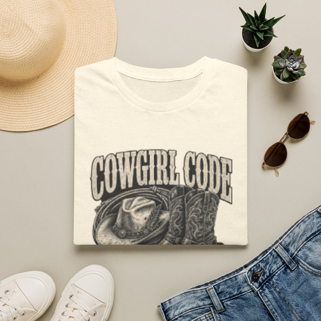 Cowgirl Code T-Shirt — Vintage Western 'Live By It' Graphic Tee