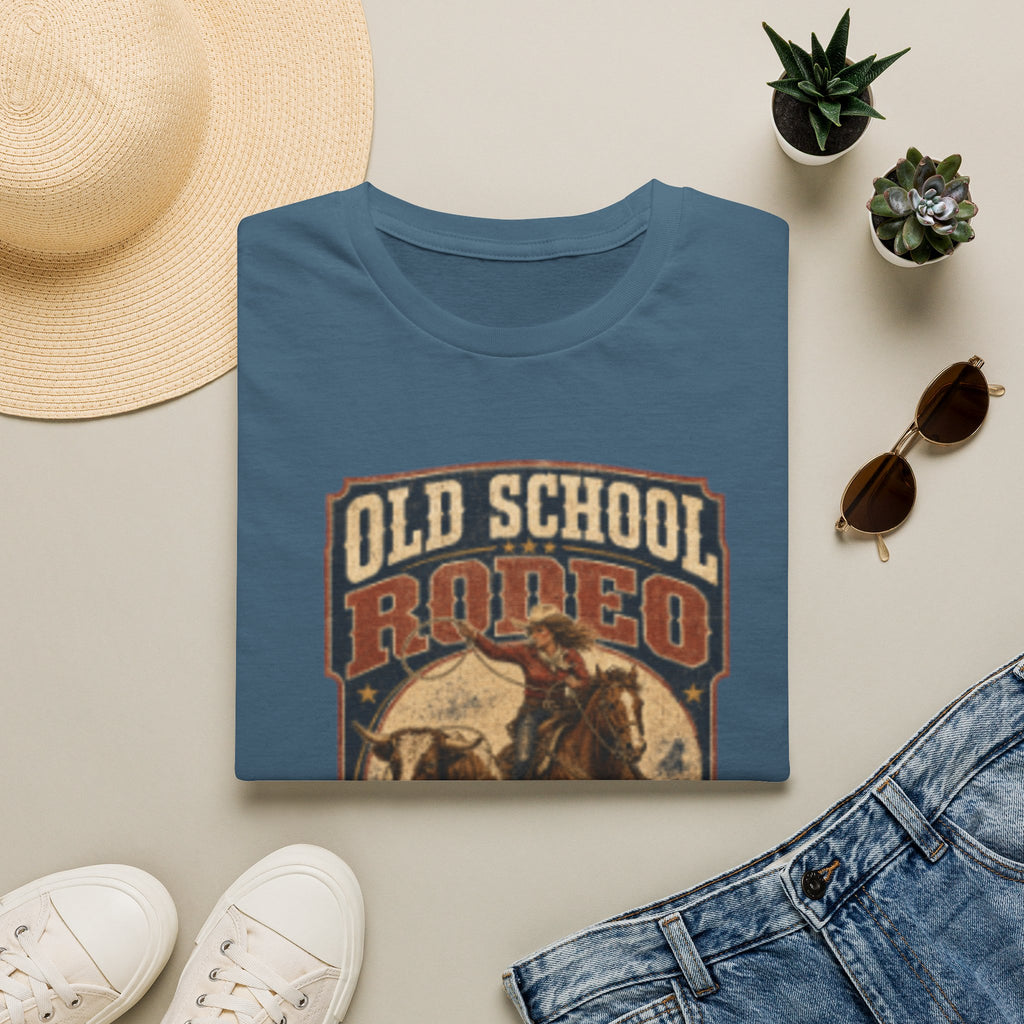 Old School Rodeo T‑Shirt — Vintage Cowboy Bull Riding Graphic