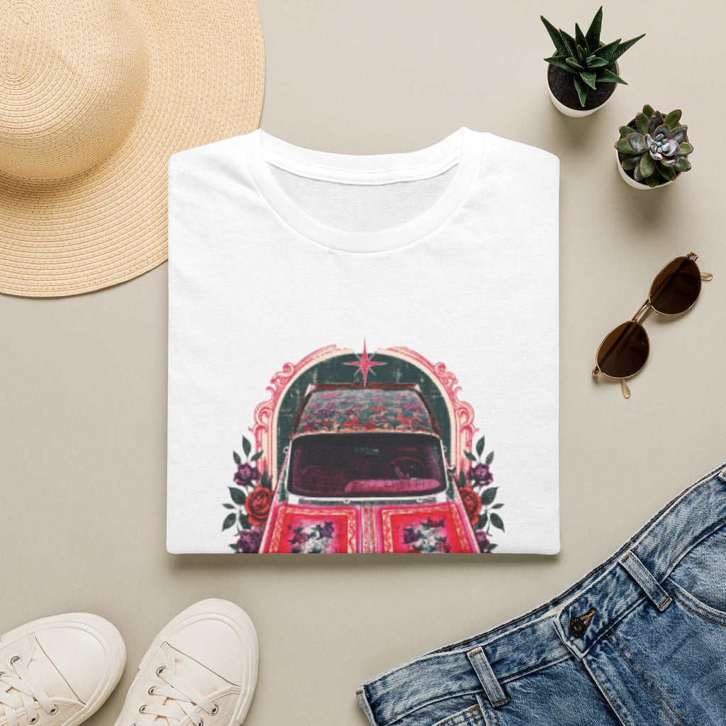 Vintage Floral Beetle T‑Shirt — Retro Flower Car Graphic Tee