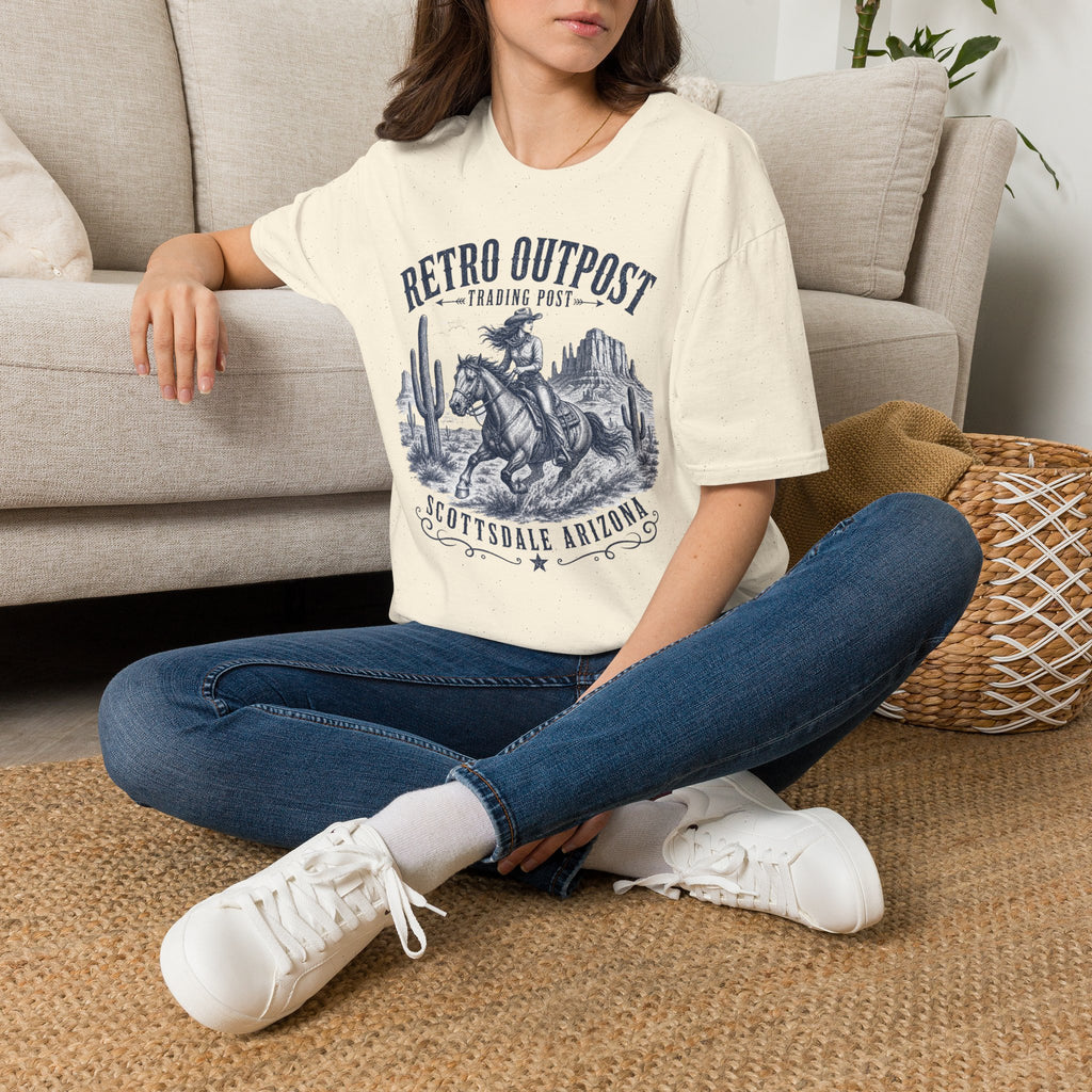 Retro Outpost Cowboy T-Shirt – Scottsdale Arizona Western Graphic Tee