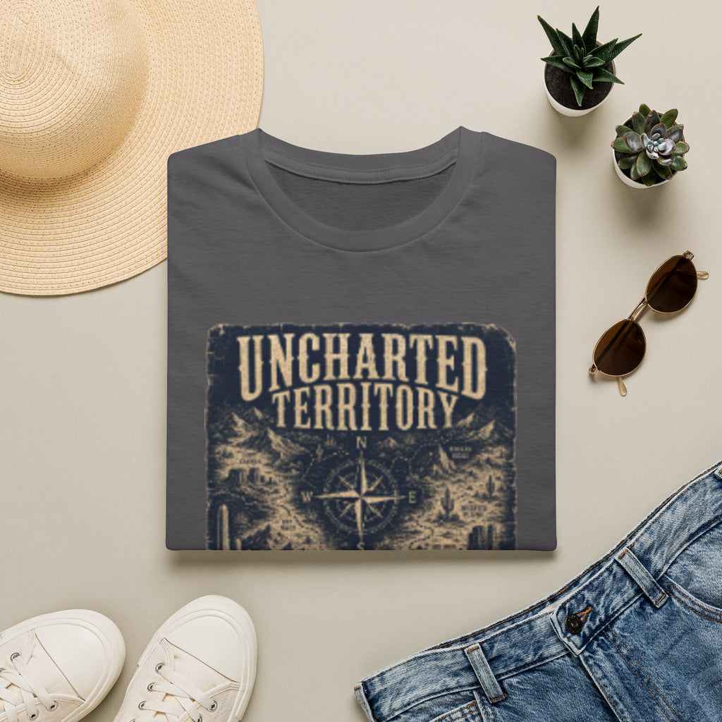 Uncharted Territory Compass Graphic T-Shirt — Adventure Explorer Tee