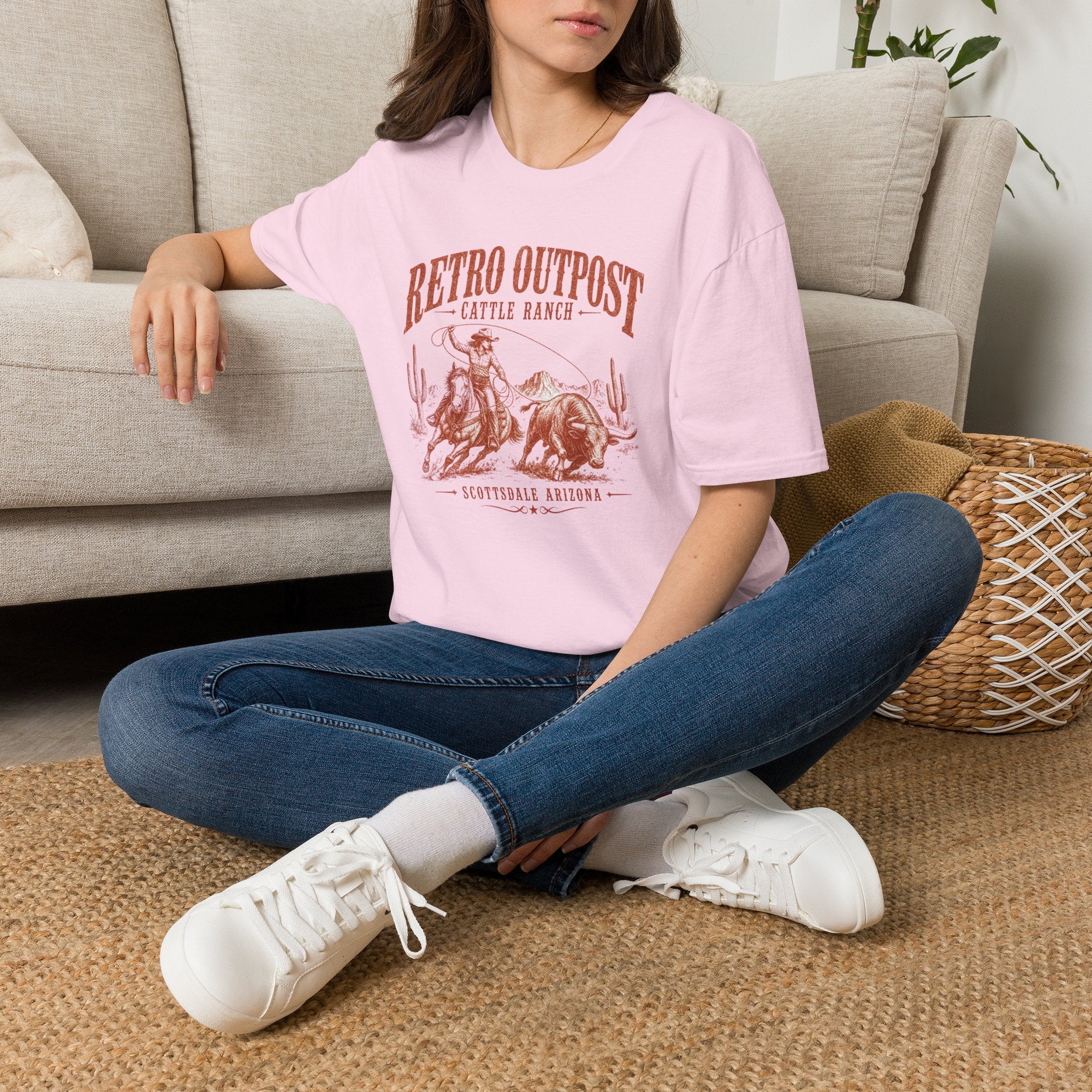 Retro Outpost Cattle Ranch T-Shirt — Vintage Western Cowboy Graphic Tee