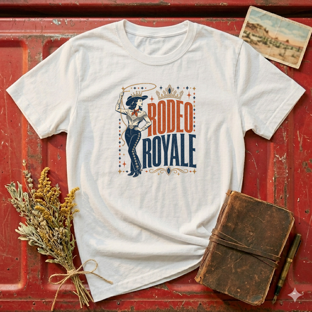 Rodeo Royale Graphic T-Shirt — Vintage Cowgirl Western Tee