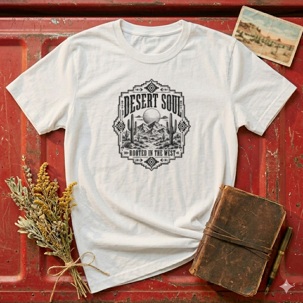 Desert Soul T-Shirt — Rustic Southwestern Graphic Tee (Desert Soul)