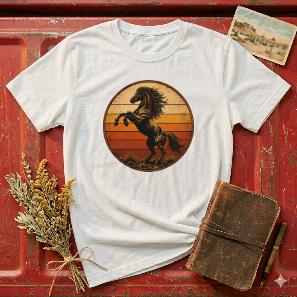Vintage Sunset Stallion T-Shirt