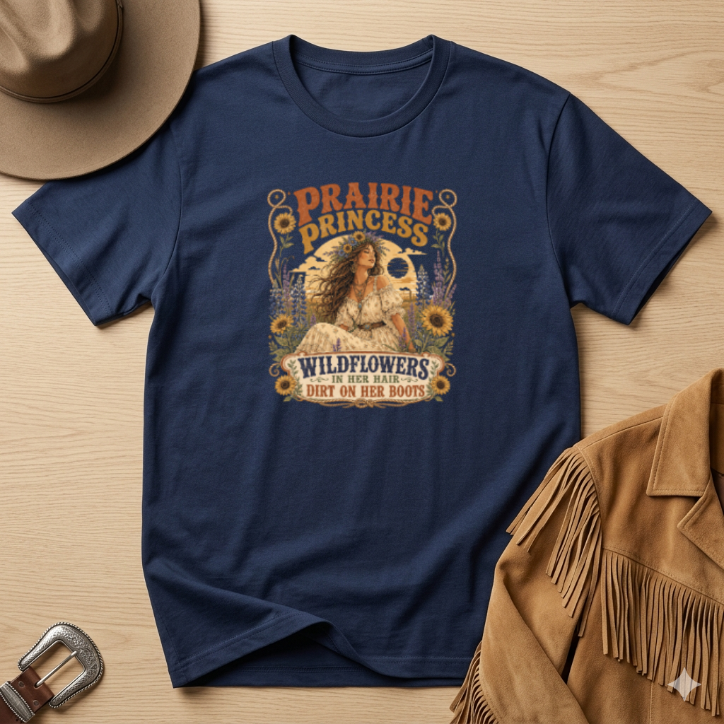 Prairie Princess T-Shirt — Wildflowers & Sunshine Graphic Tee
